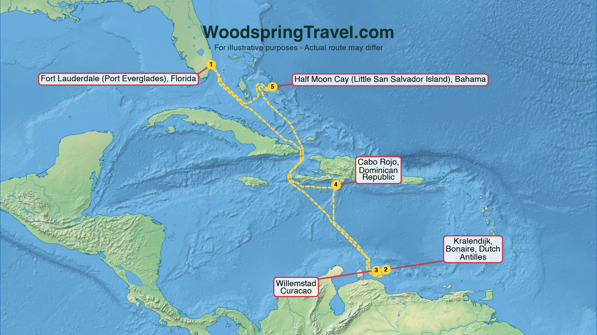 Route Illustration - Actual route may differ