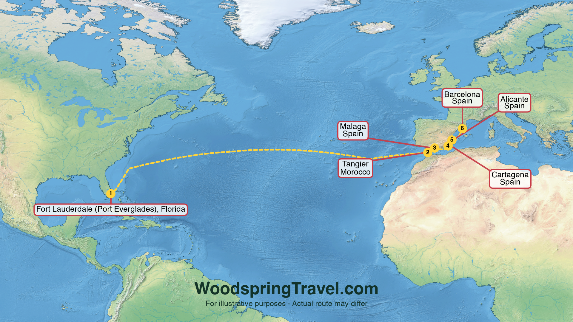 Route Illustration - Actual route may differ