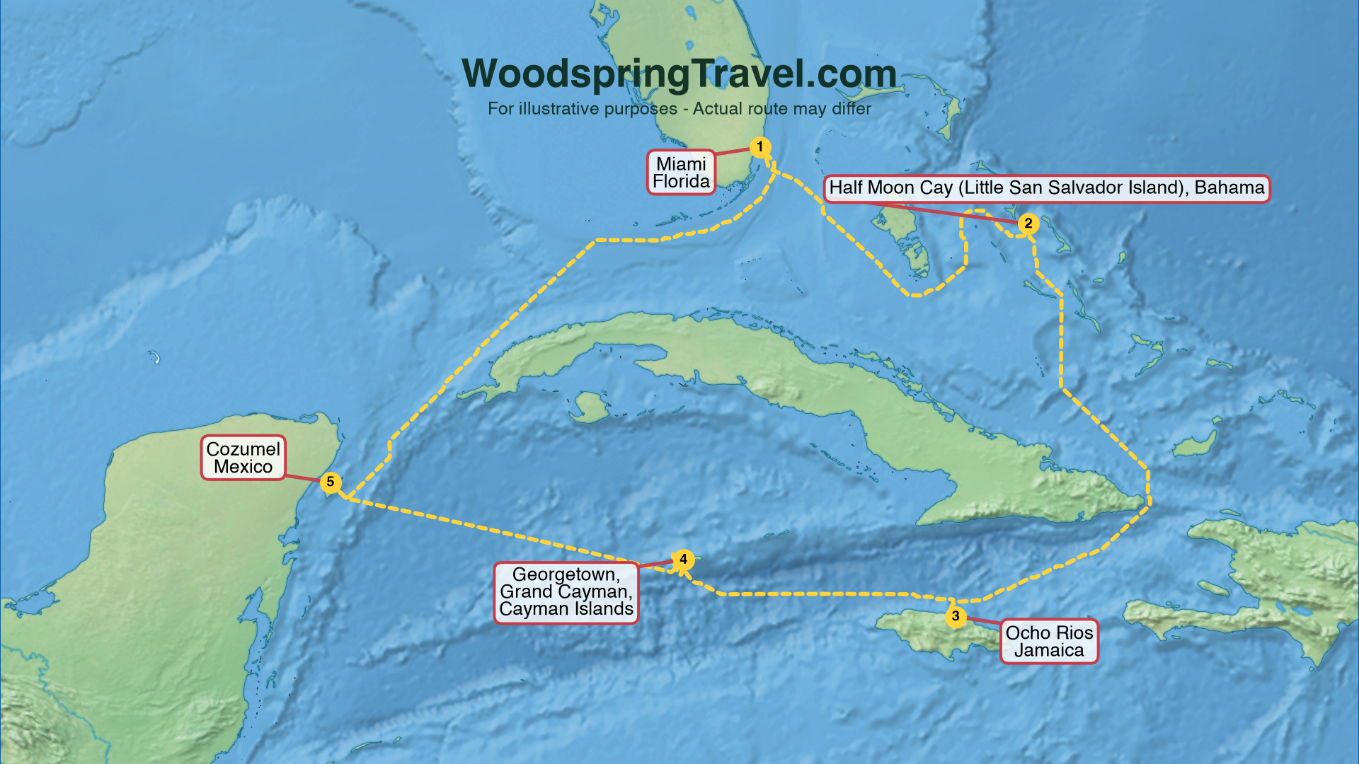 Route Illustration - Actual route may differ