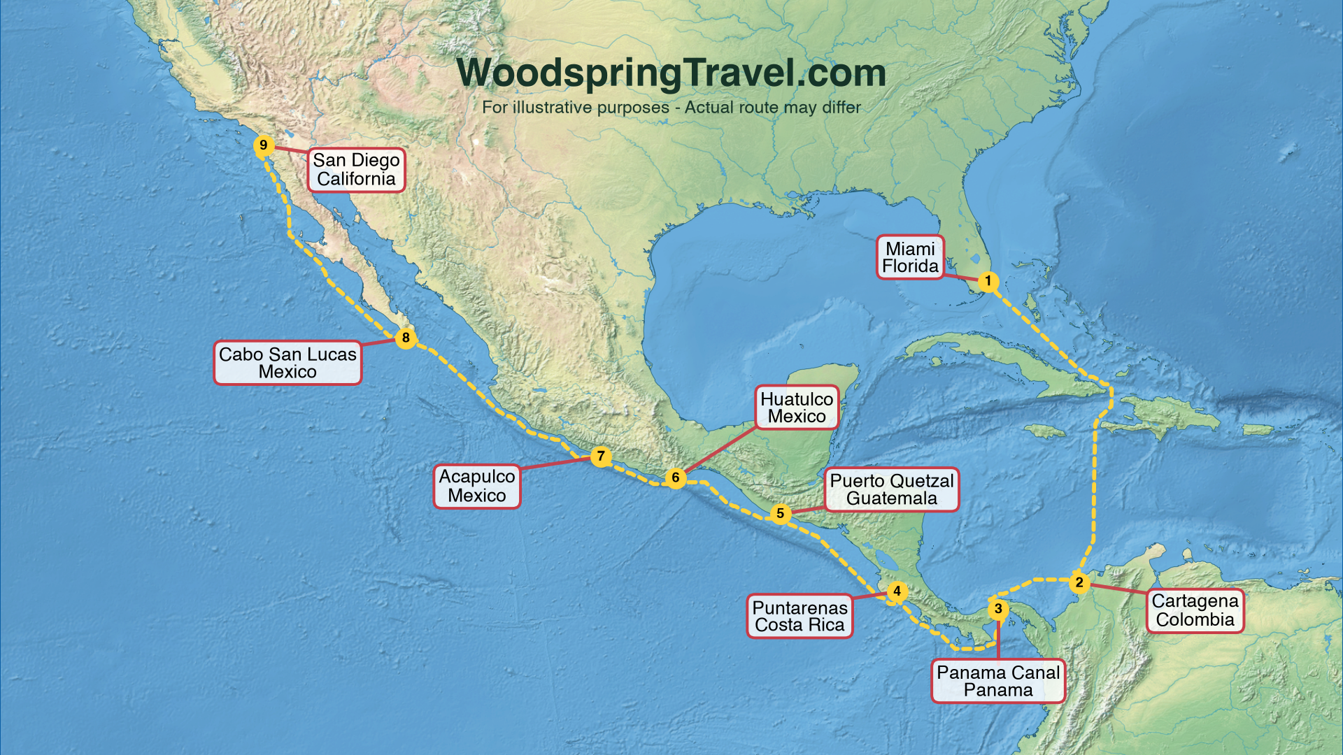 Route Illustration - Actual route may differ