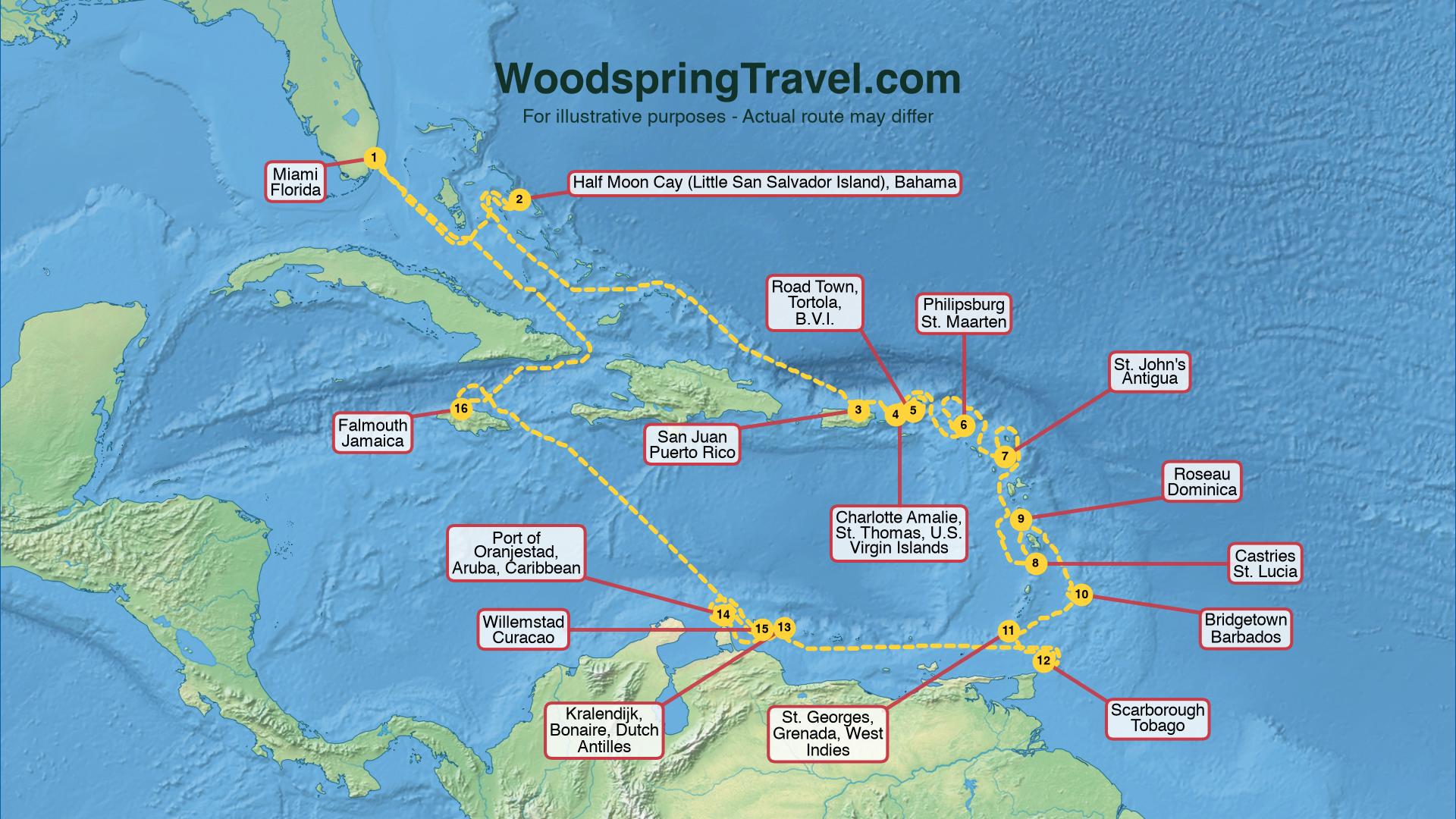 Route Illustration - Actual route may differ