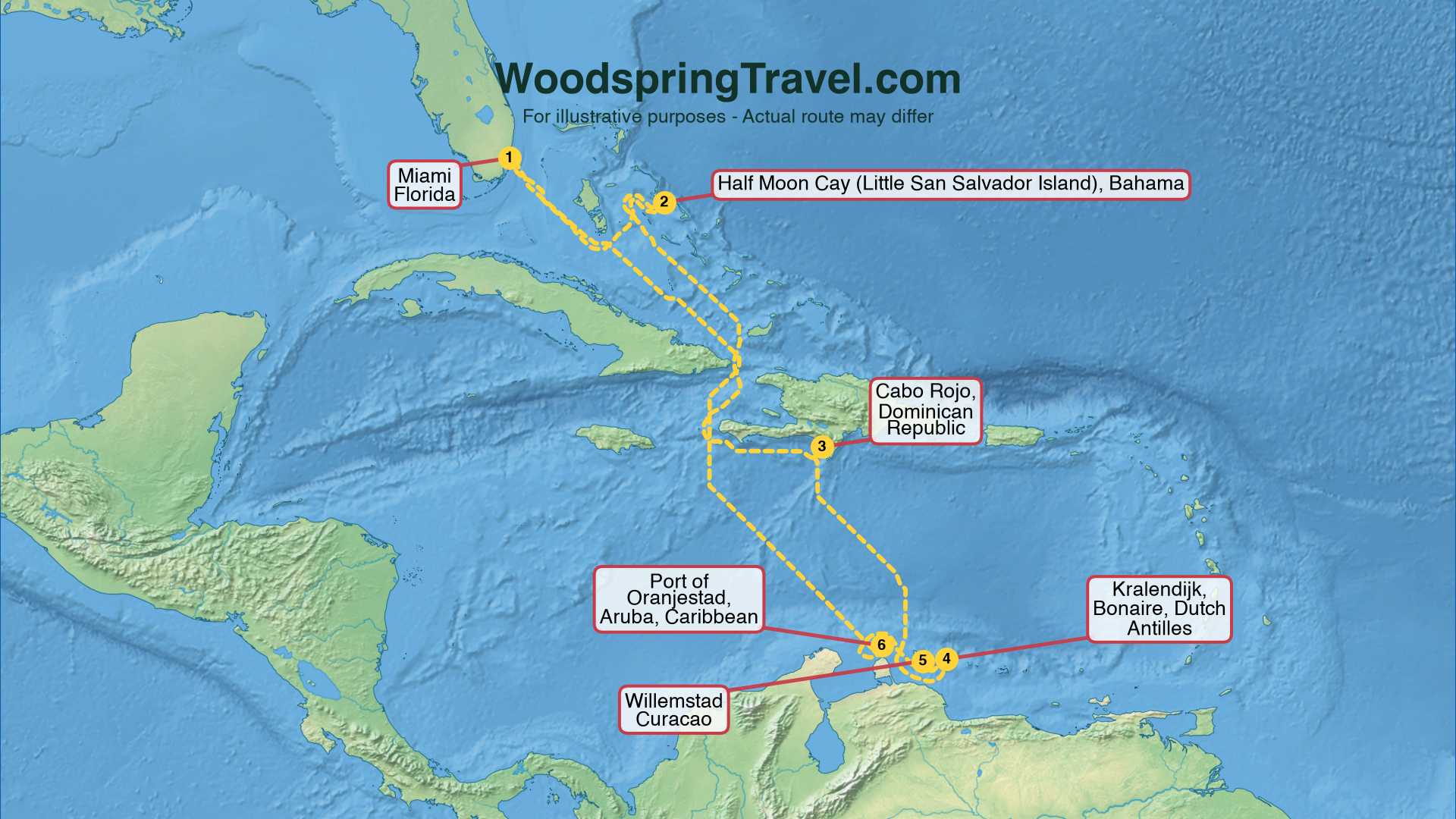 Route Illustration - Actual route may differ