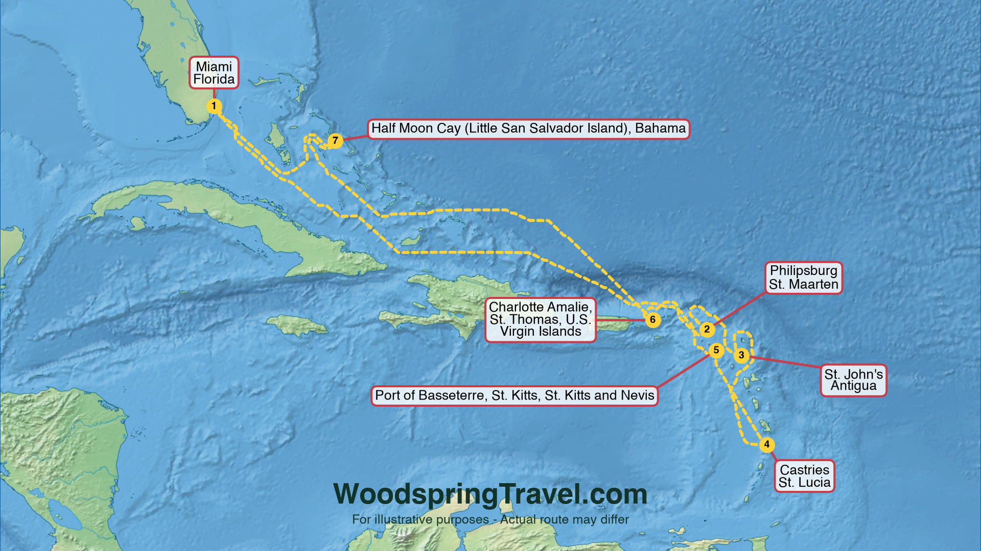 Route Illustration - Actual route may differ