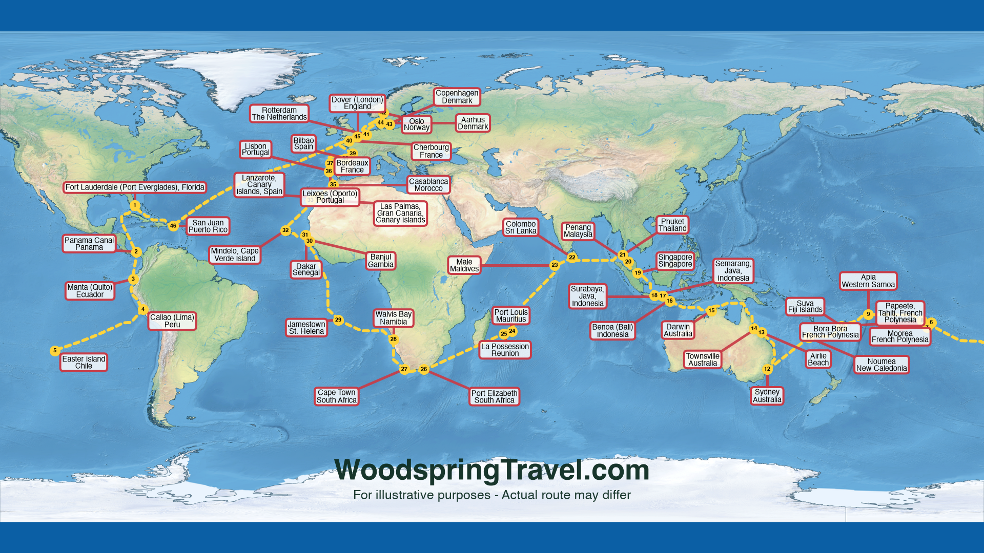 Route Illustration - Actual route may differ