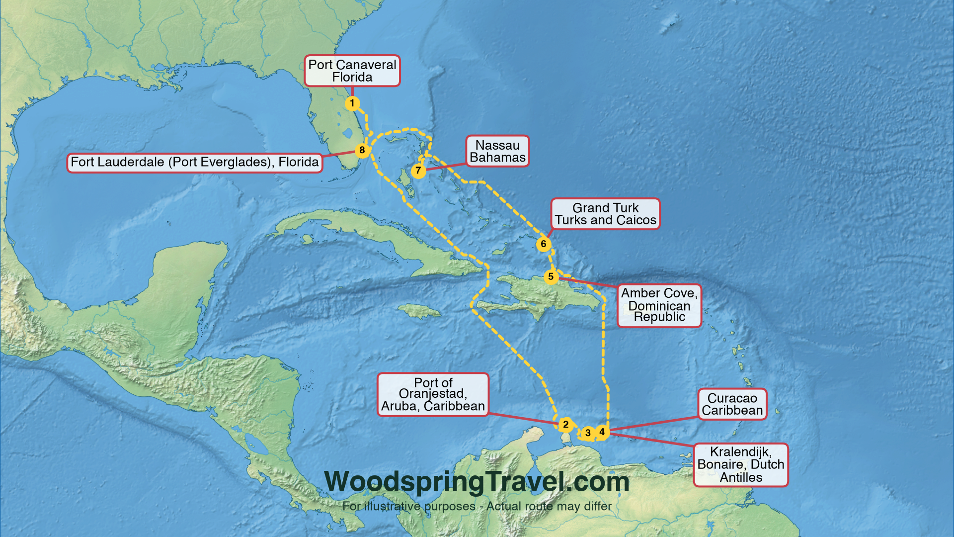 Route Illustration - Actual route may differ