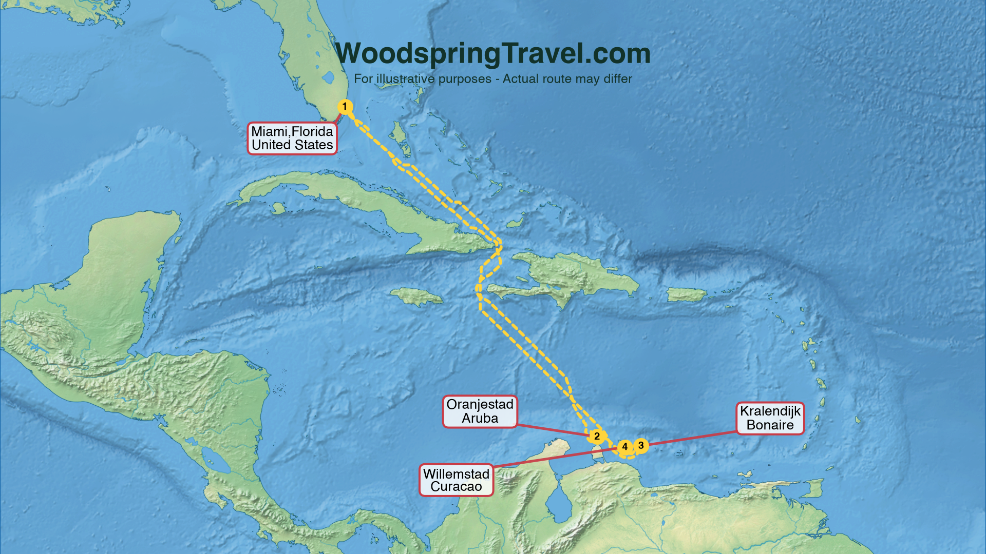 Route Illustration - Actual route may differ