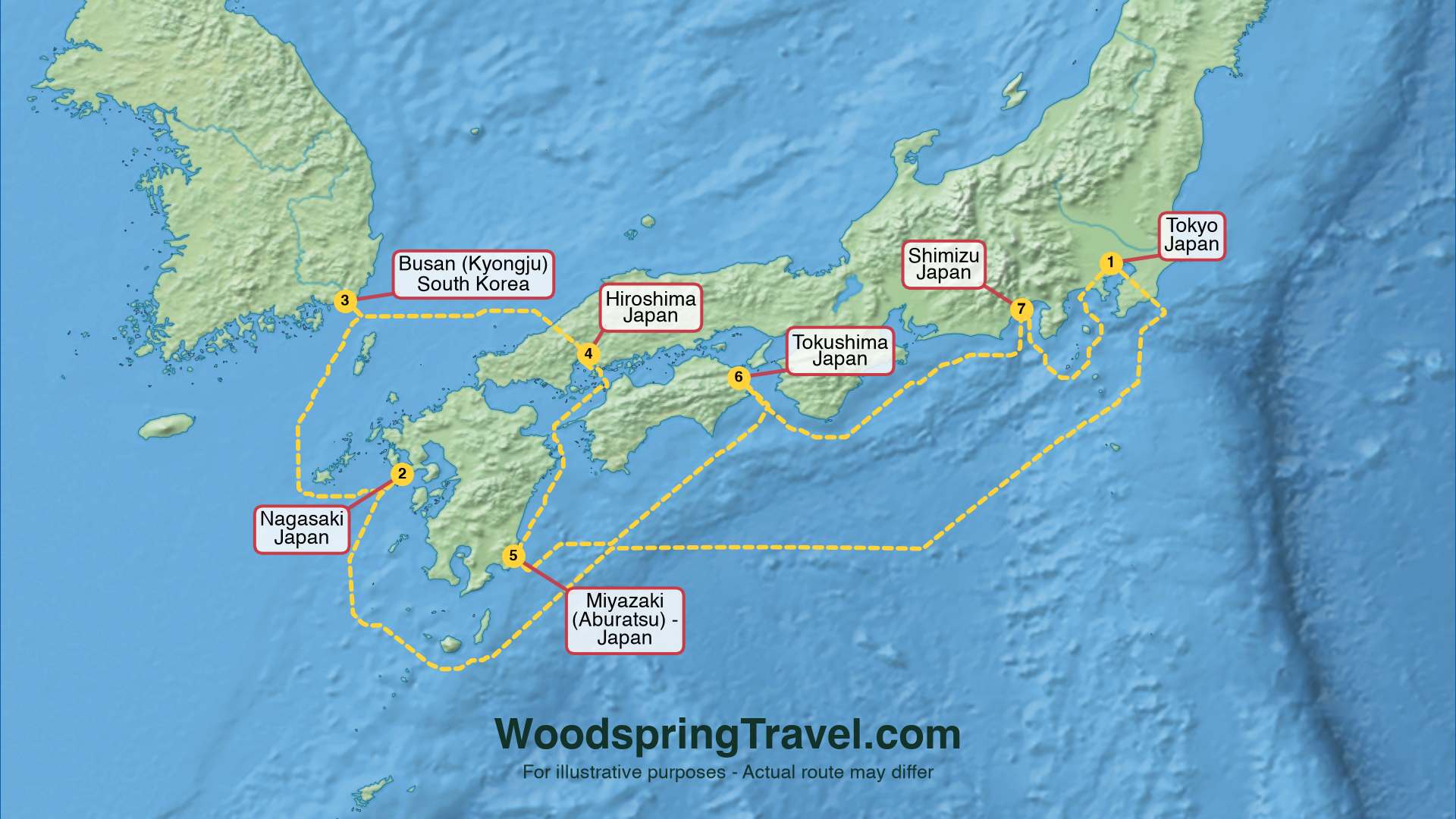Route Illustration - Actual route may differ