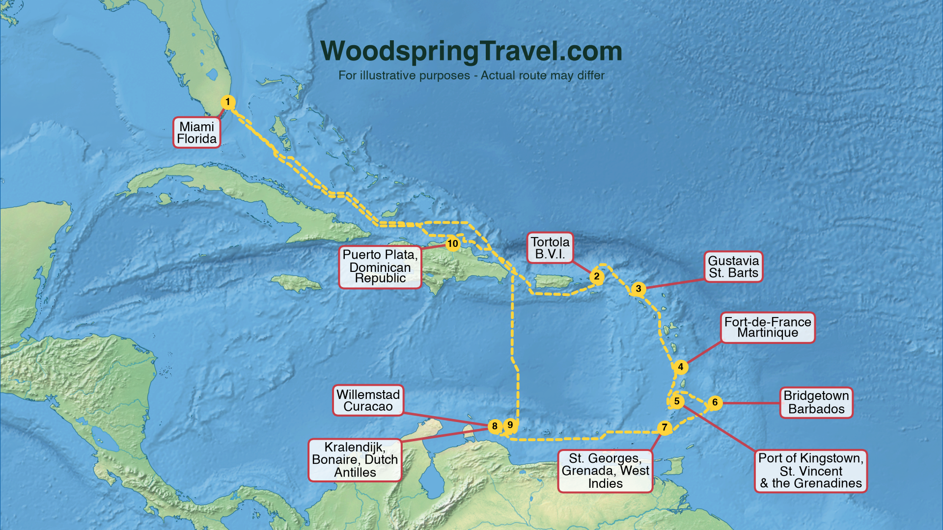 Route Illustration - Actual route may differ