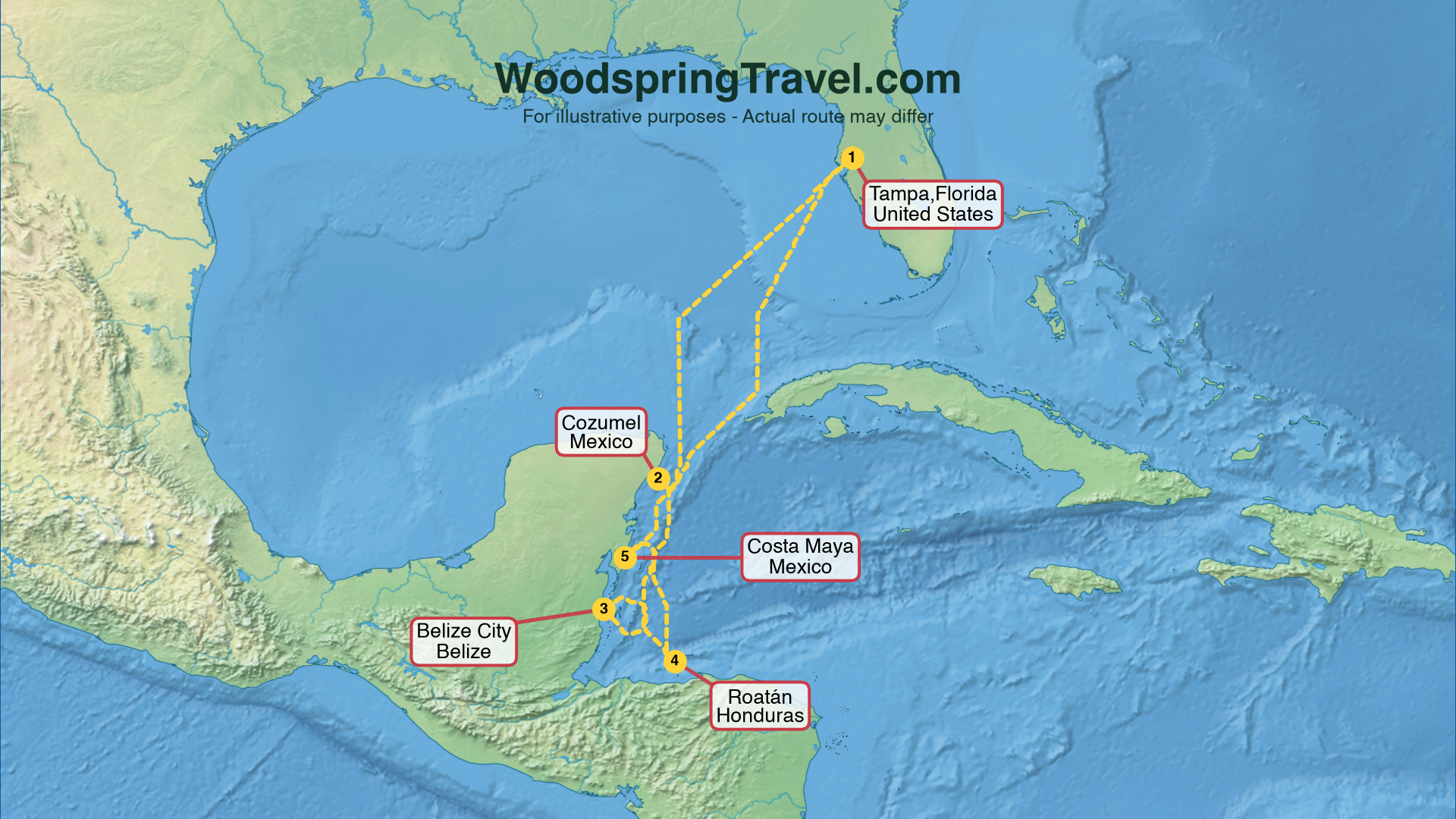 Route Illustration - Actual route may differ