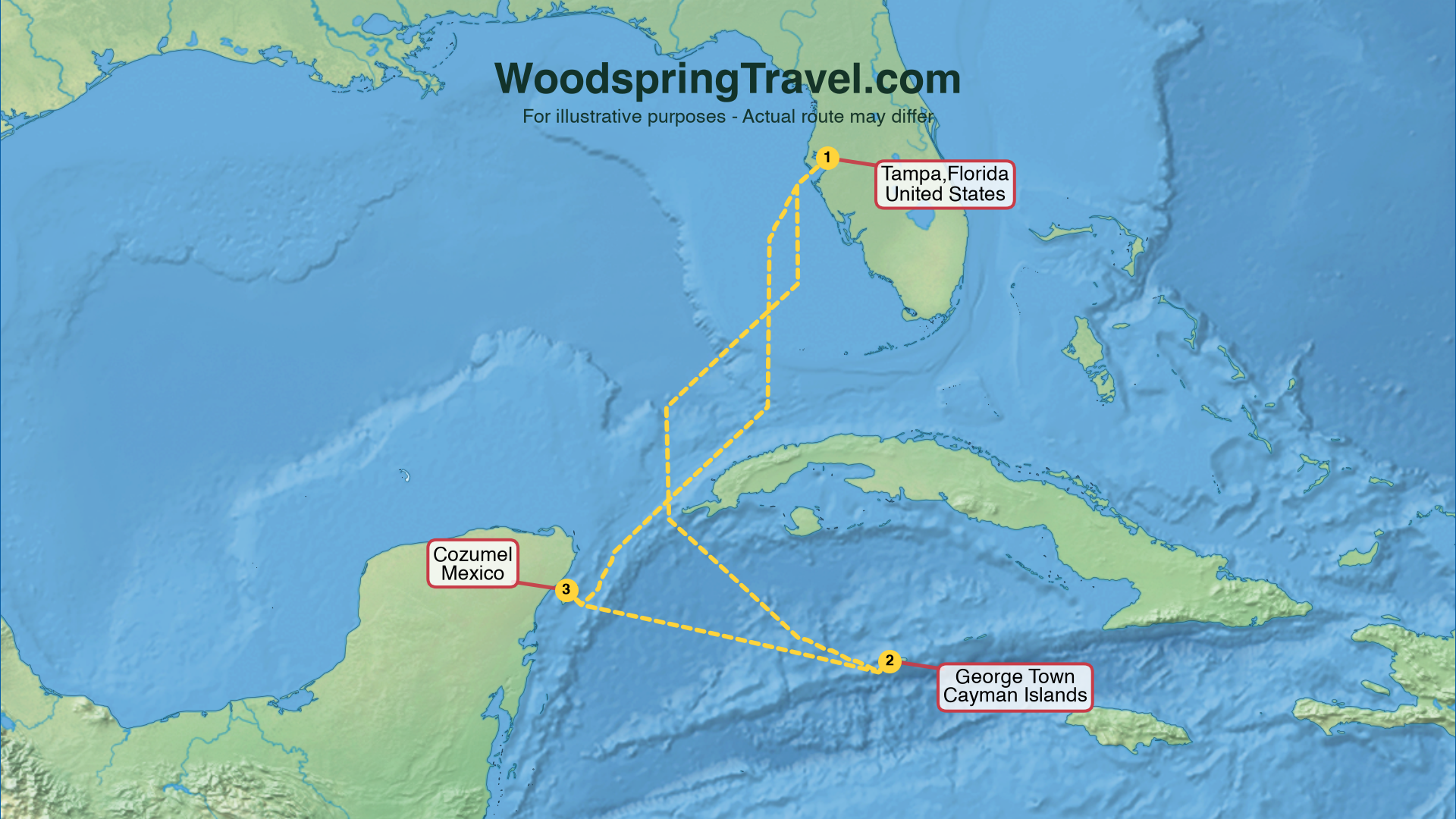 Route Illustration - Actual route may differ