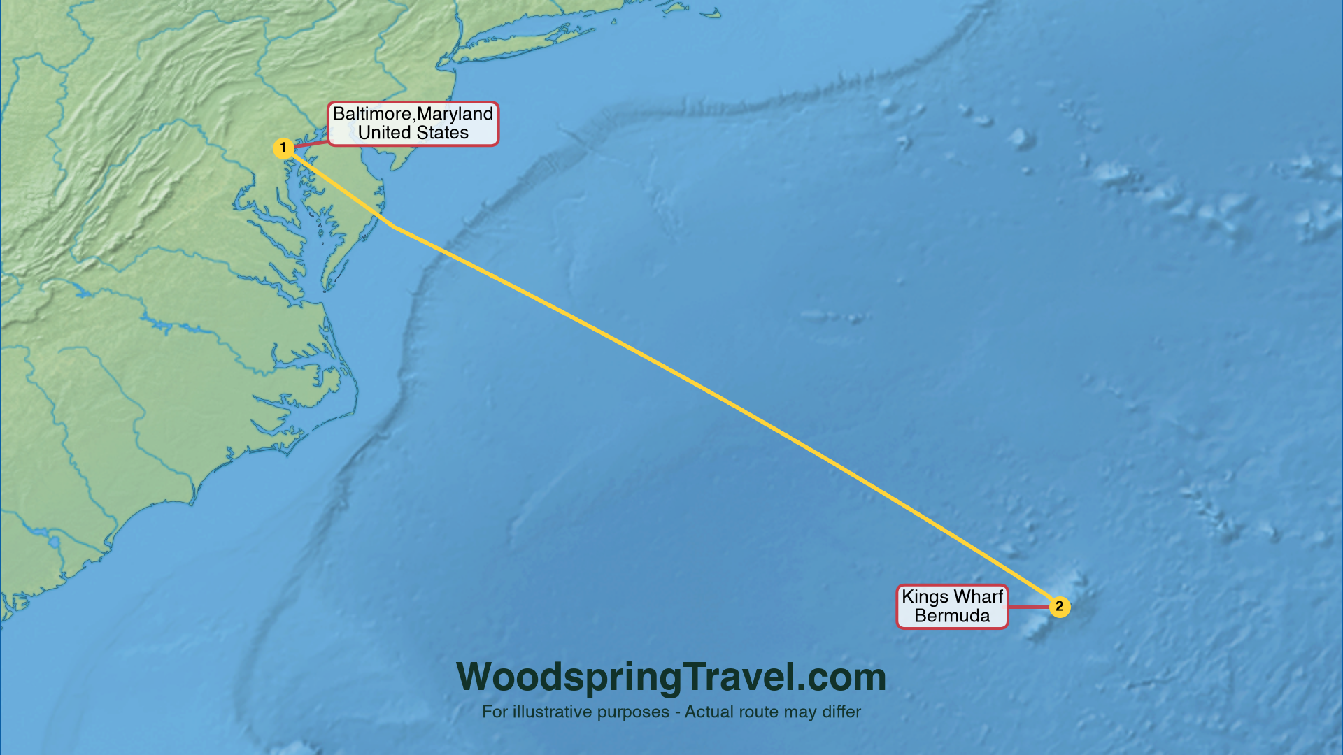 Route Illustration - Actual route may differ