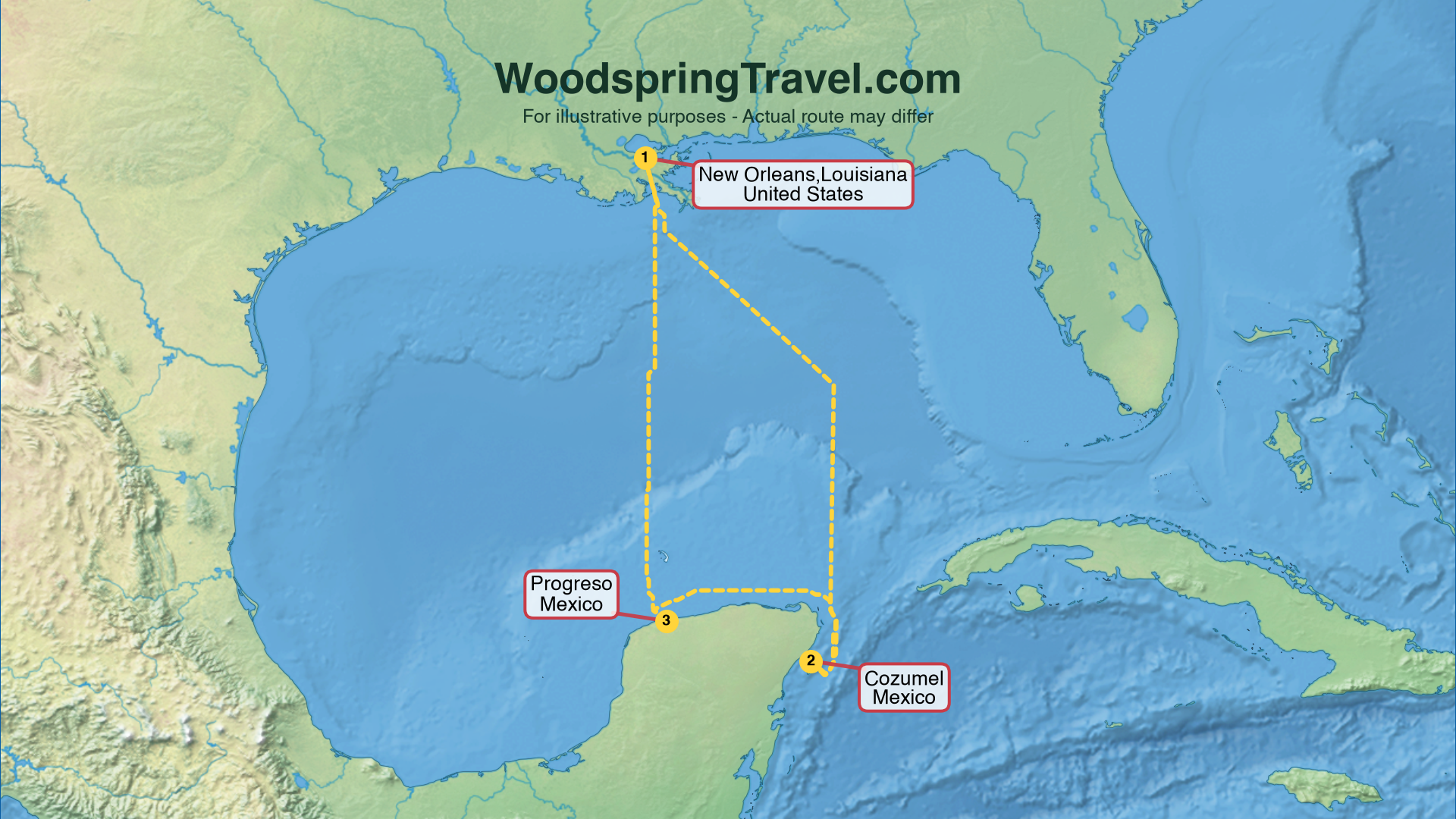 Route Illustration - Actual route may differ