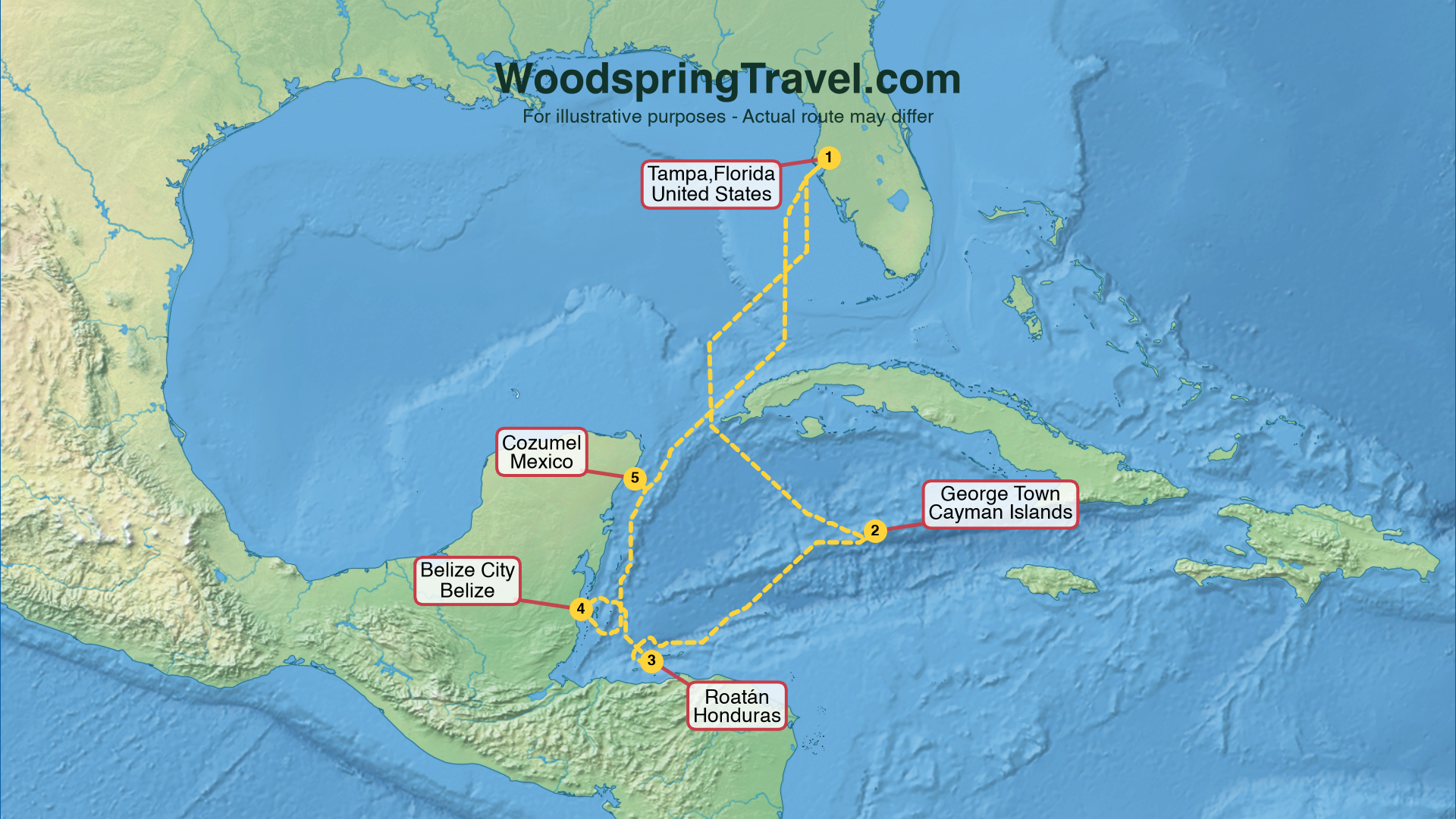 Route Illustration - Actual route may differ