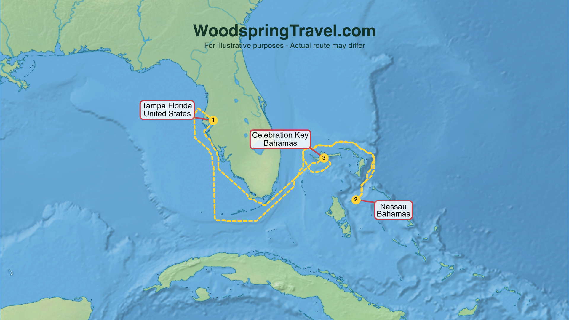 Route Illustration - Actual route may differ