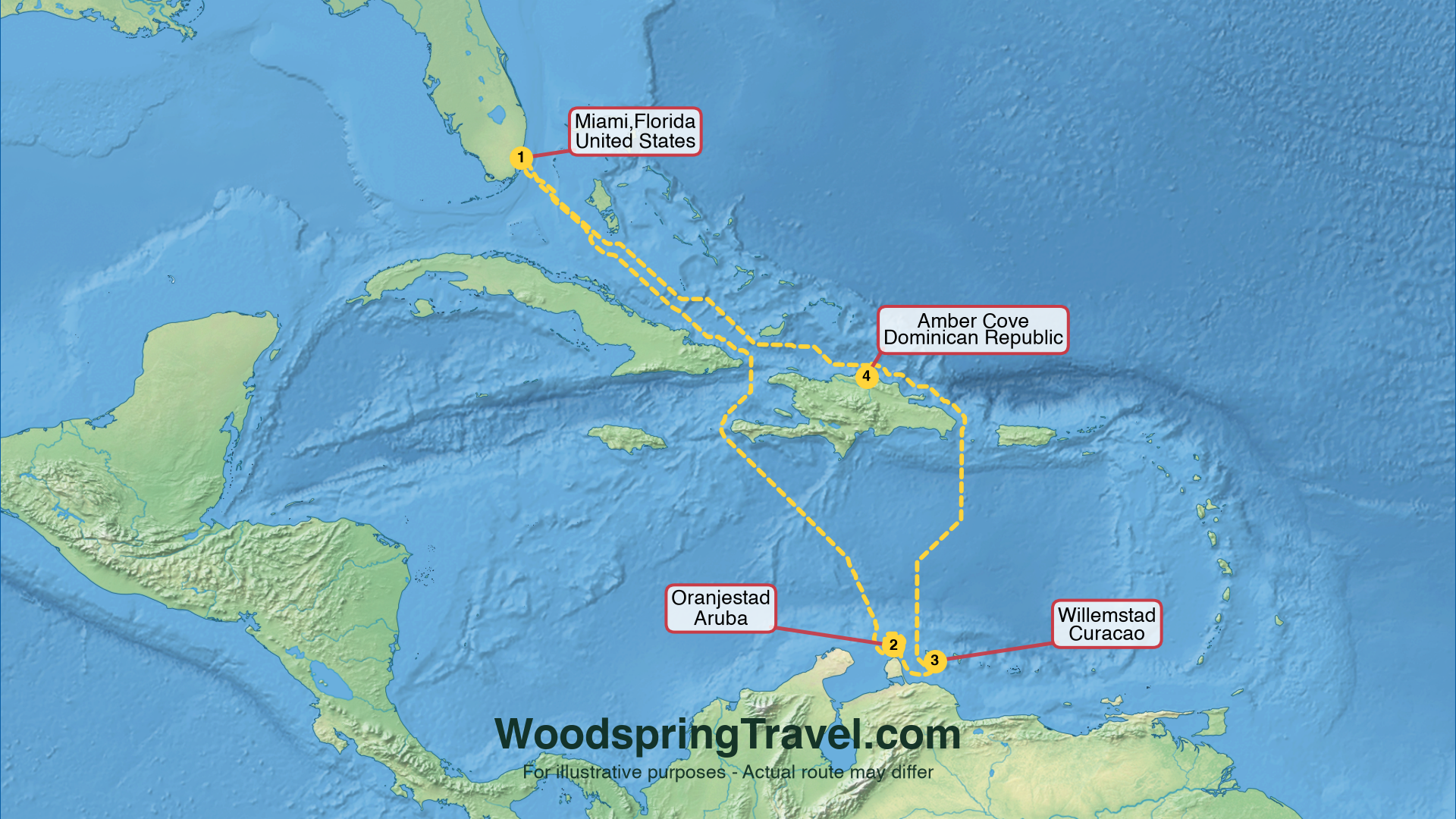 Route Illustration - Actual route may differ