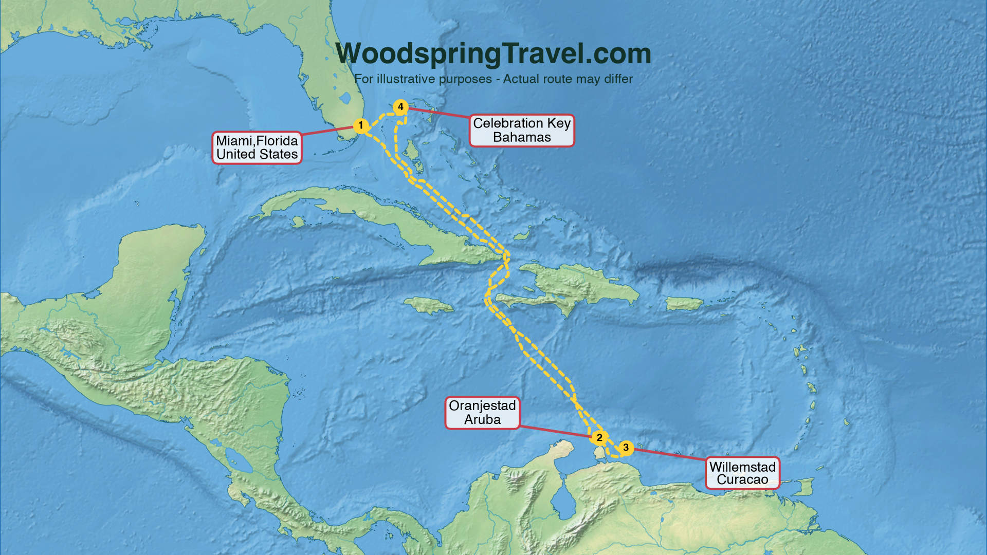 Route Illustration - Actual route may differ