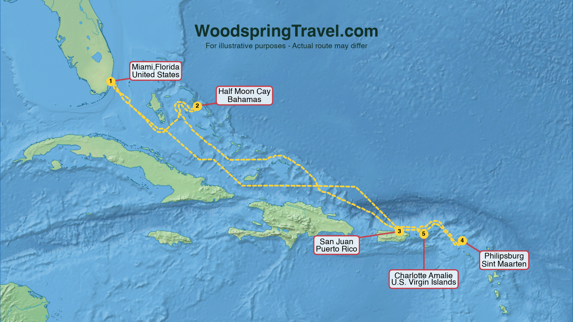 Route Illustration - Actual route may differ