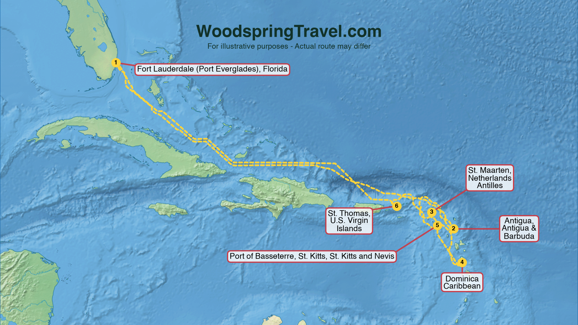 Route Illustration - Actual route may differ