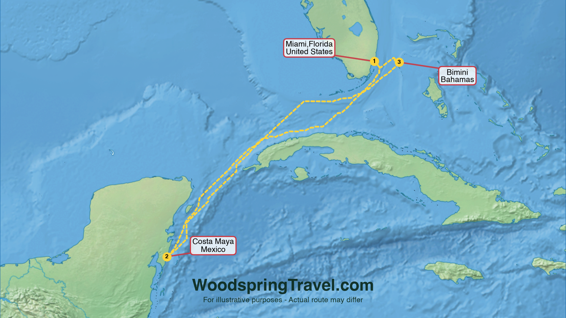Route Illustration - Actual route may differ
